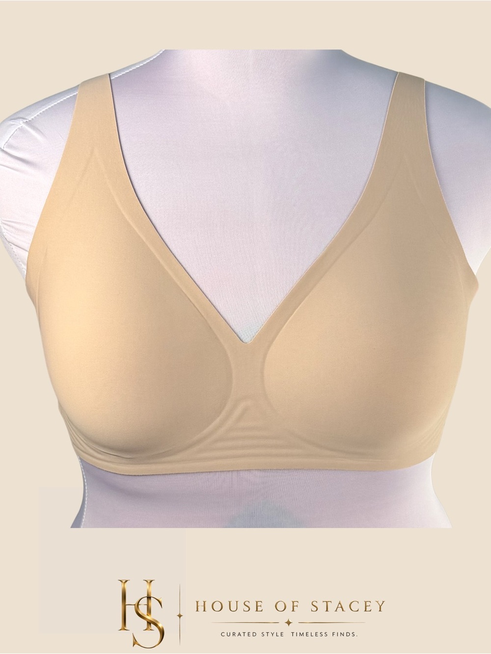OEAK Nude Seamless Wireless Comfort Bra XL NWT